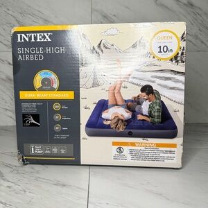 NEW Intex Dura-Beam Single Air Mattress Inflatable Queen Bed